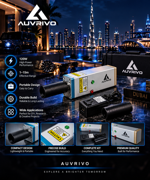 120W Portable Laser Focusing Device 1–15m Range