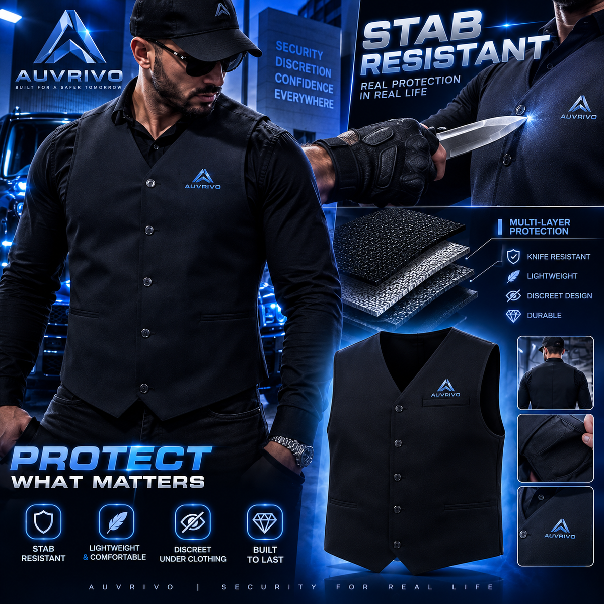 AUVRIVO Guardian™ – Stab-Resistant Protective Vest